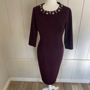 ELIZA J Jeweled Color Dress